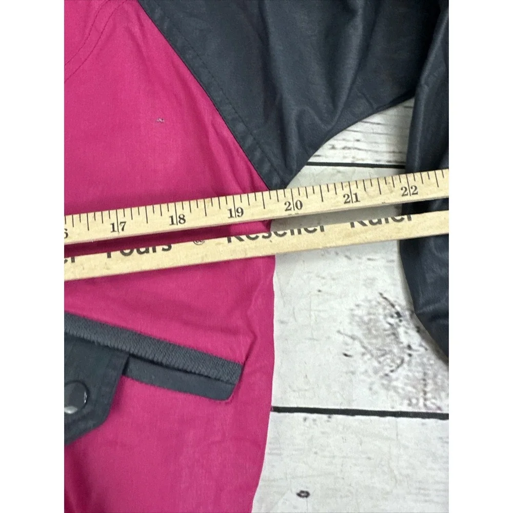 Spalding Vintage Women Track Jacket Small Full Zip Pink Gray Activewear Retro